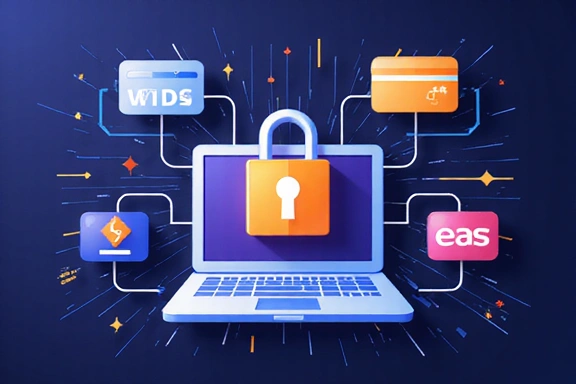 Ilustrasyon ng secure na transaksyon